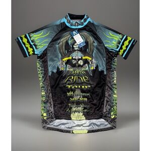 NWT-Primal Cycling Jersey Men's XS Death Ride Sport Cut Raglan Full Zip